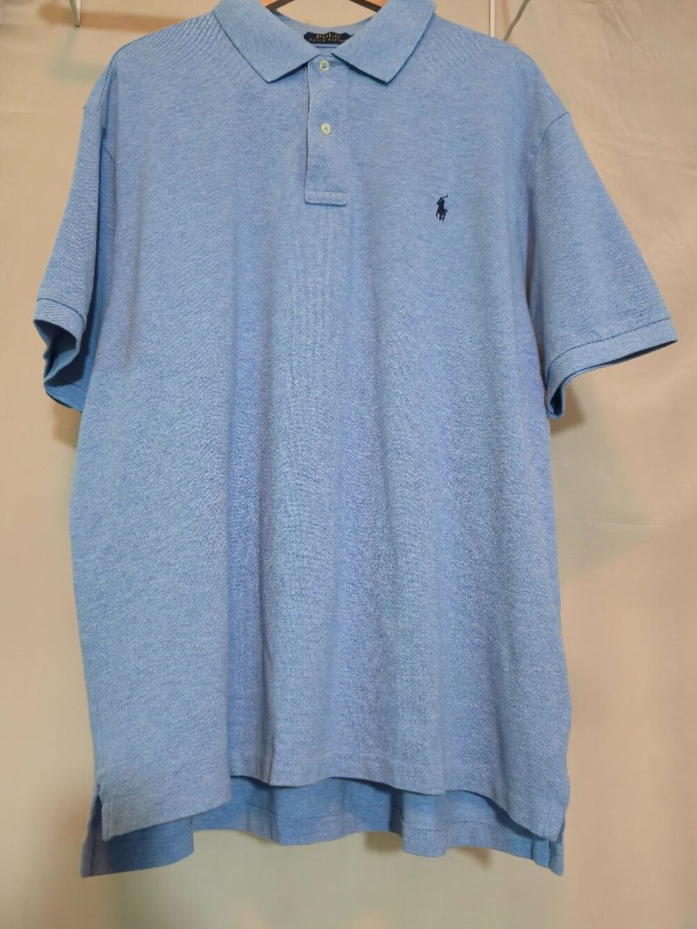 Polo Ralph Lauren 2XB Light Blue 100% Cotton Short Sleeve Polo Shirt